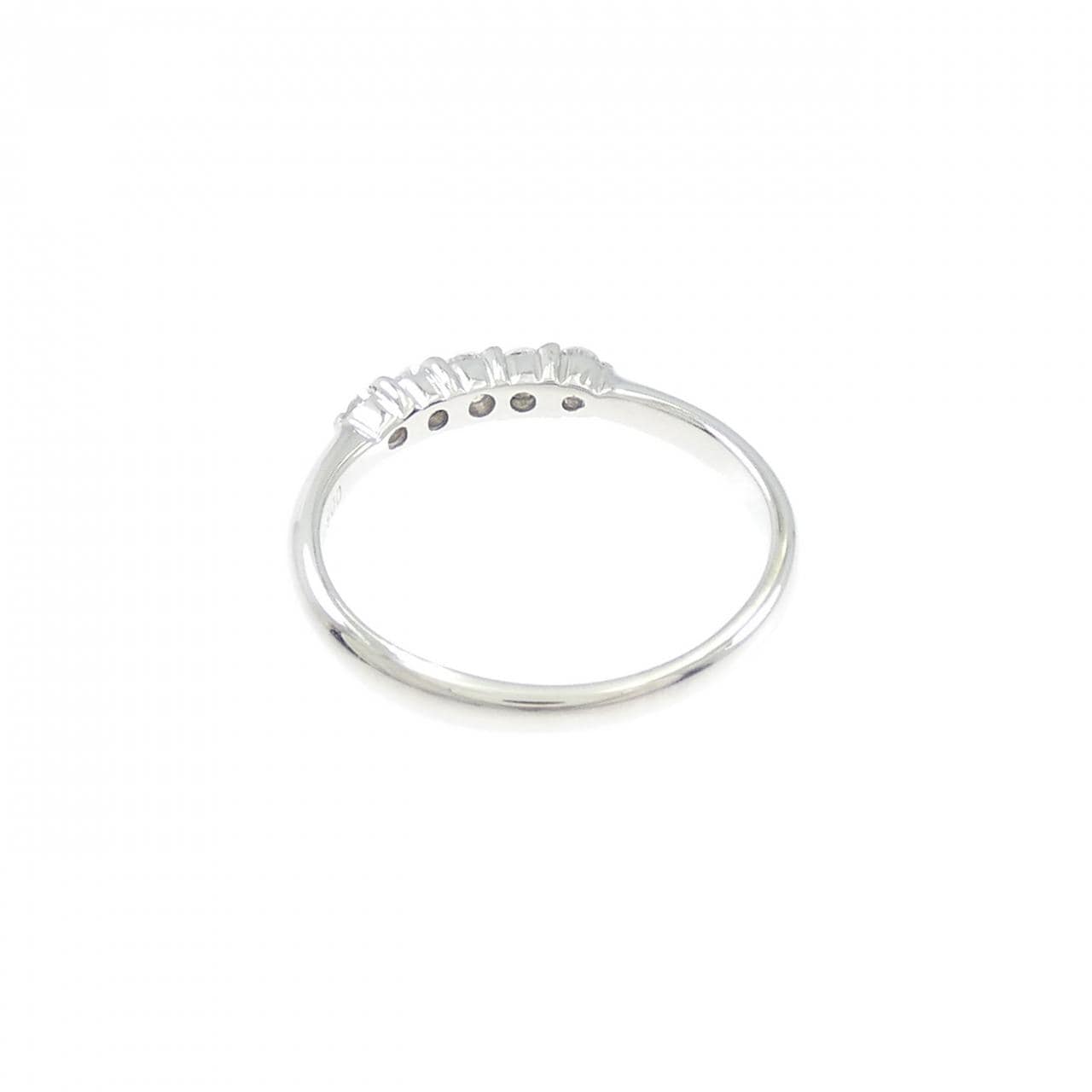 PT900 ダイヤモンド ピンキーリング 0.13CT