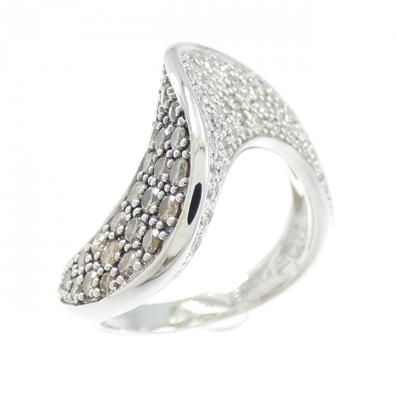 K18WG/K18BG ダイヤモンド リング 0.53CT