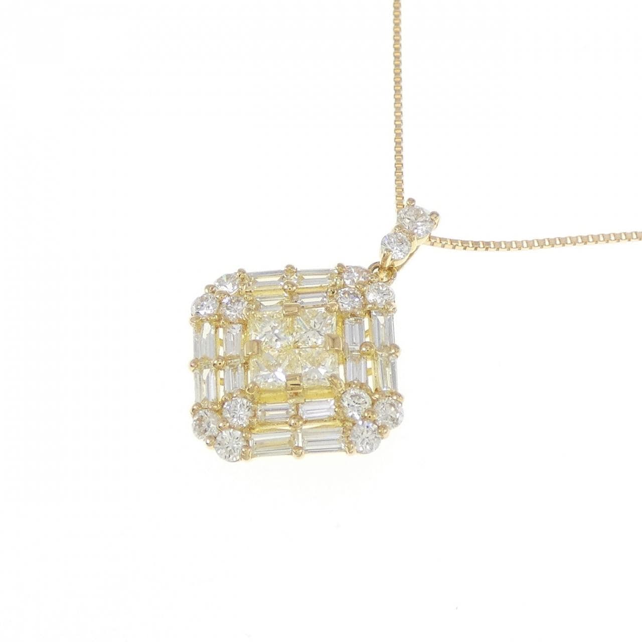 【新品】K18YG ダイヤモンド ネックレス 1.00CT