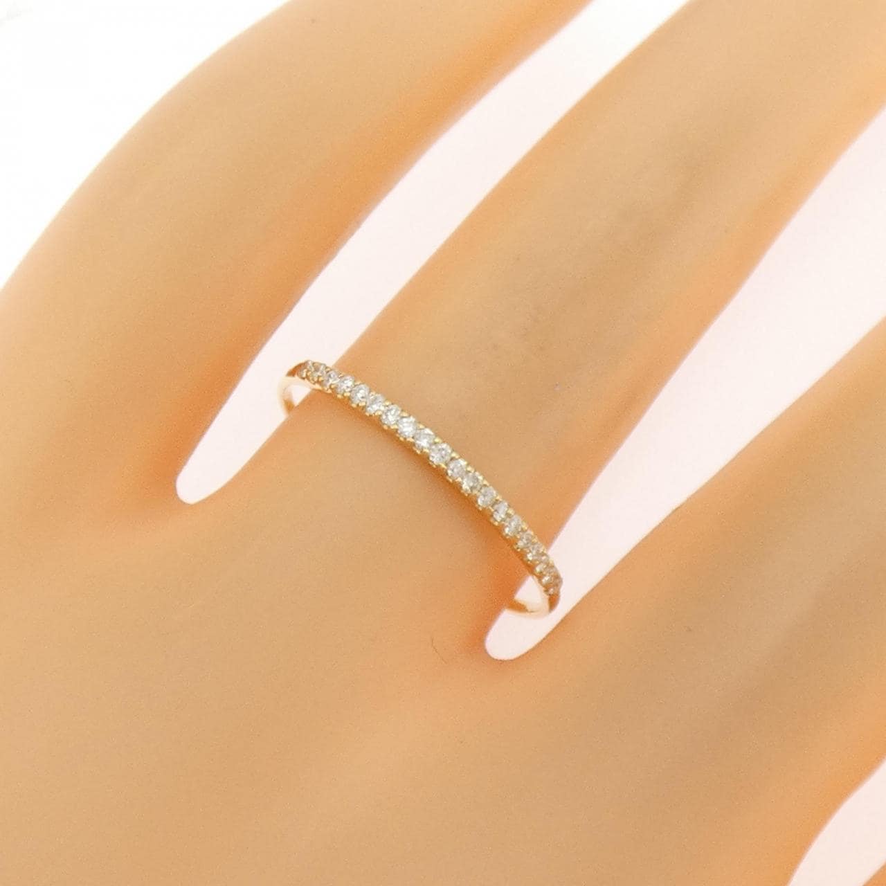 【リメイク】K18YG ダイヤモンド リング 0.10CT