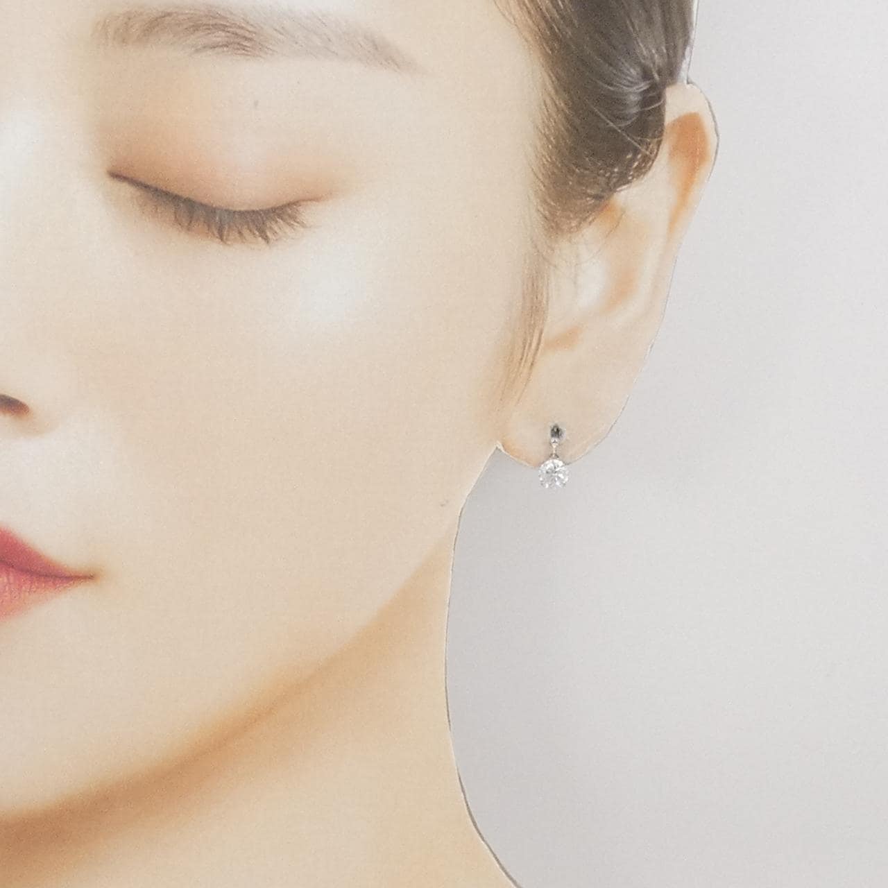 【新品】PT900 キュービック ピアス