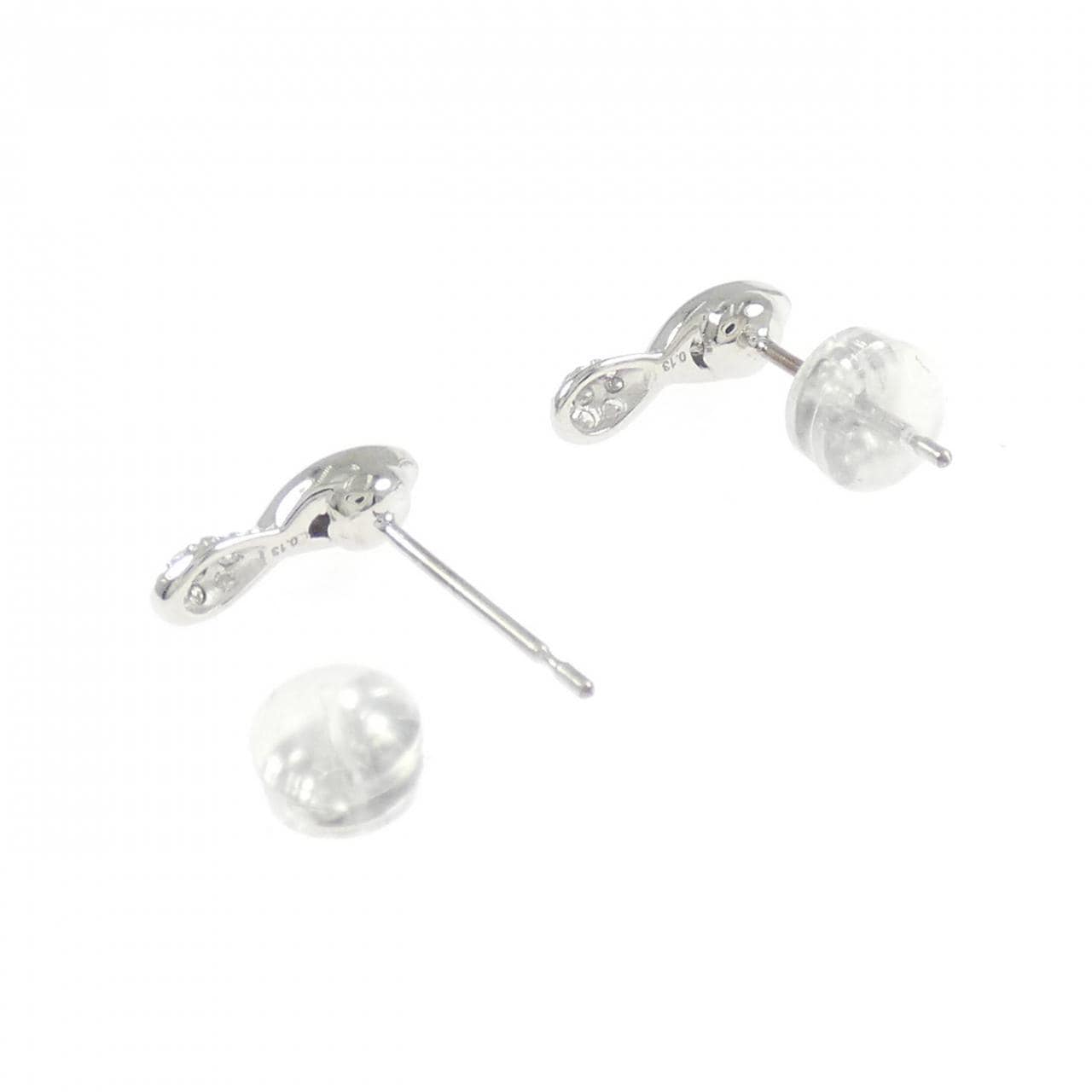 K18WG ダイヤモンド ピアス 0.26CT