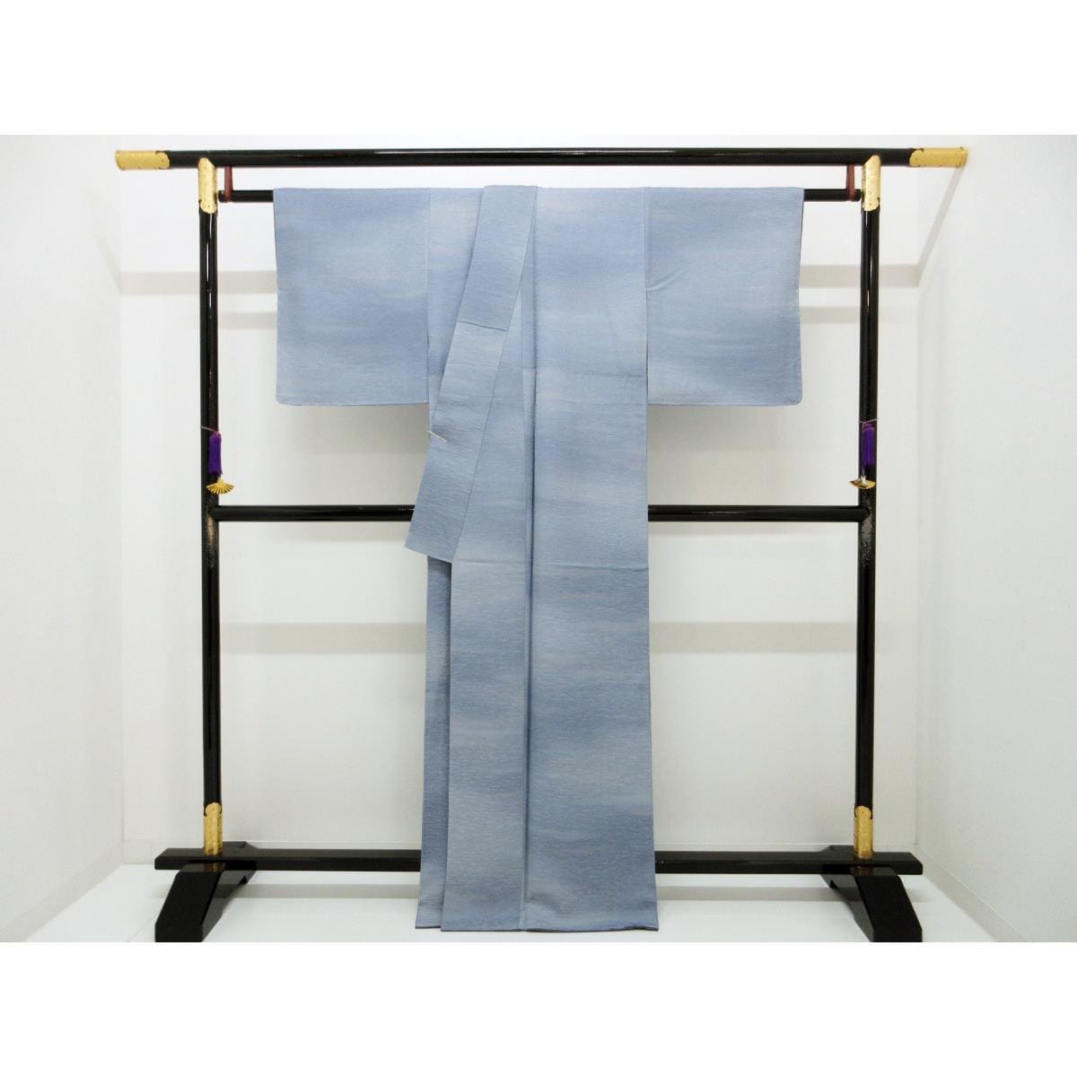 【未使用品】小紋　ボカシ染　身幅３ｌ寸