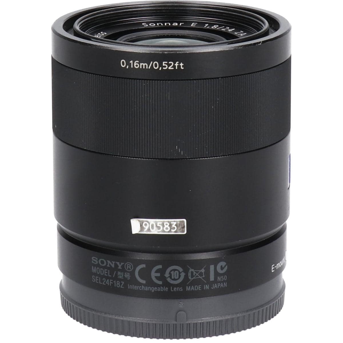 Ｅ２４ｍｍ　Ｆ１．８ＺＡ（ＳＥＬ２４Ｆ１８Ｚ）