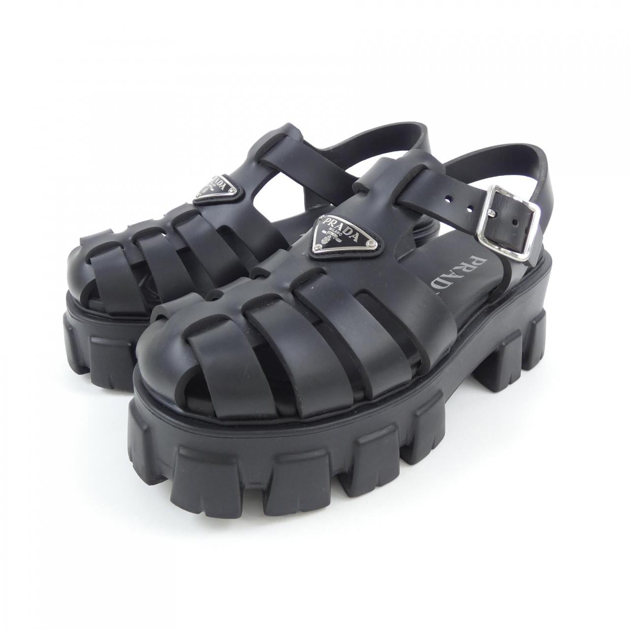 プラダ PRADA トライアングルロゴ モノリス 1X853M フォームラバー サンダル