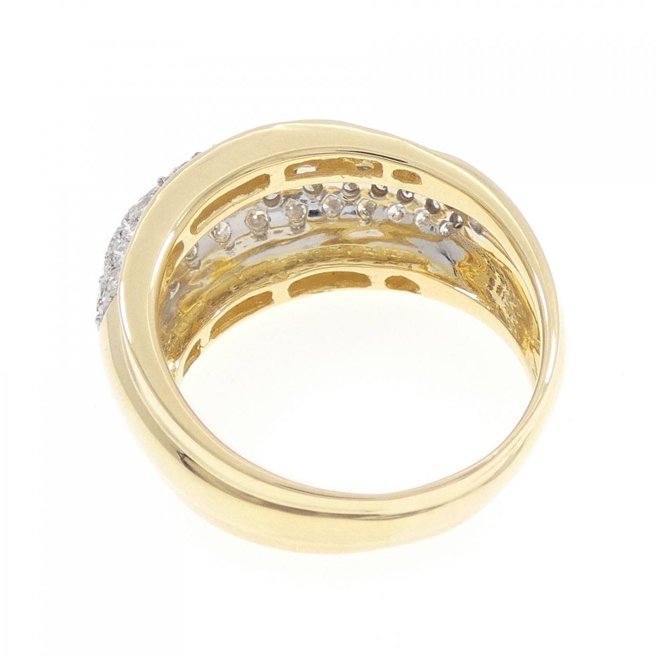750YG/750WG パヴェ ダイヤモンド リング 2.00CT