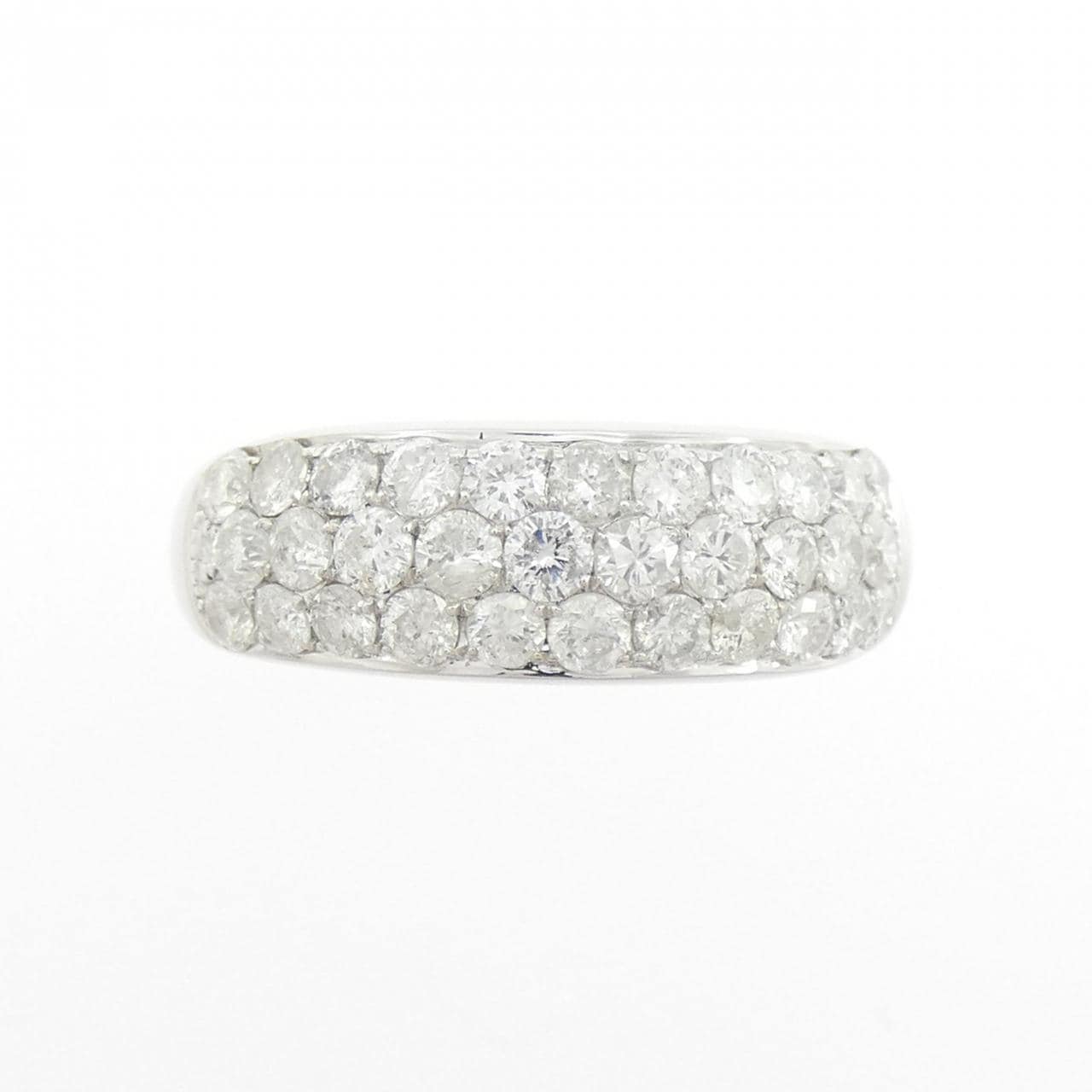 K18WG パヴェ ダイヤモンド リング 1.00CT