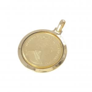K18YG(枠) コイン ペンダント