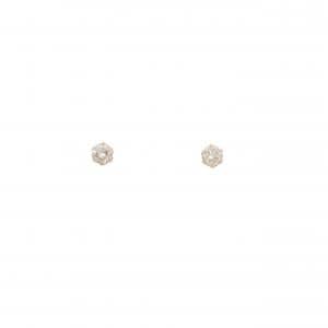 K18PG ソリティア ダイヤモンド ピアス 0.20CT