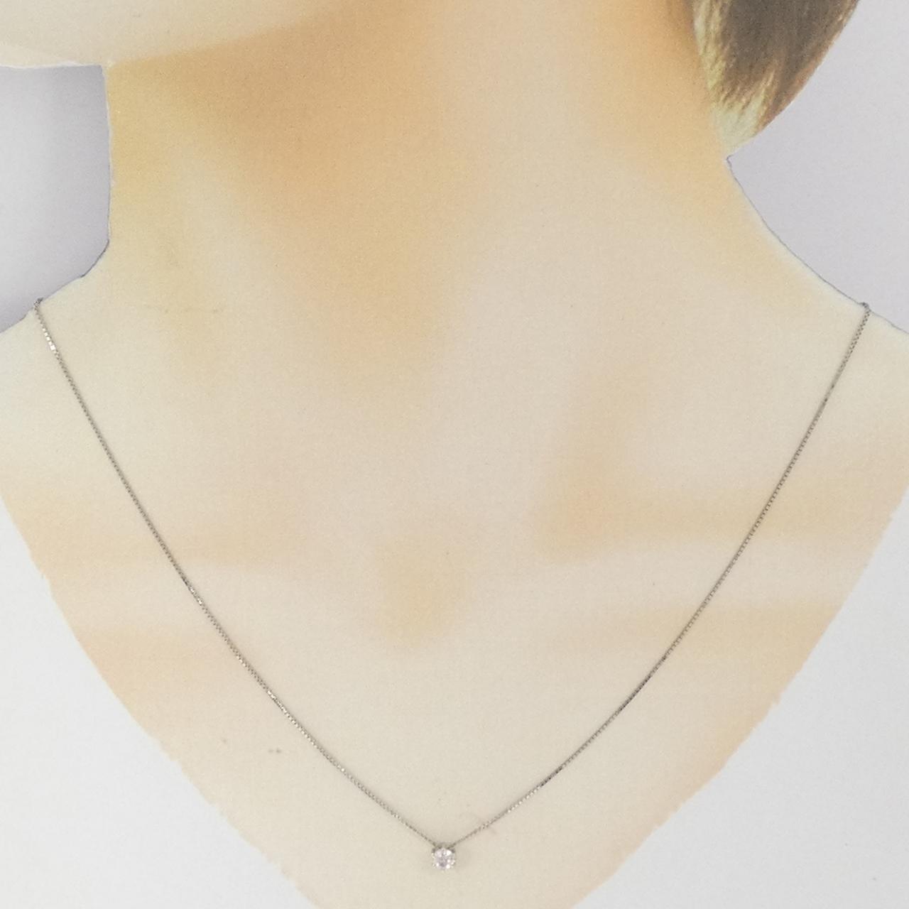 PT850 ソリティア ダイヤモンド ネックレス 0.235CT