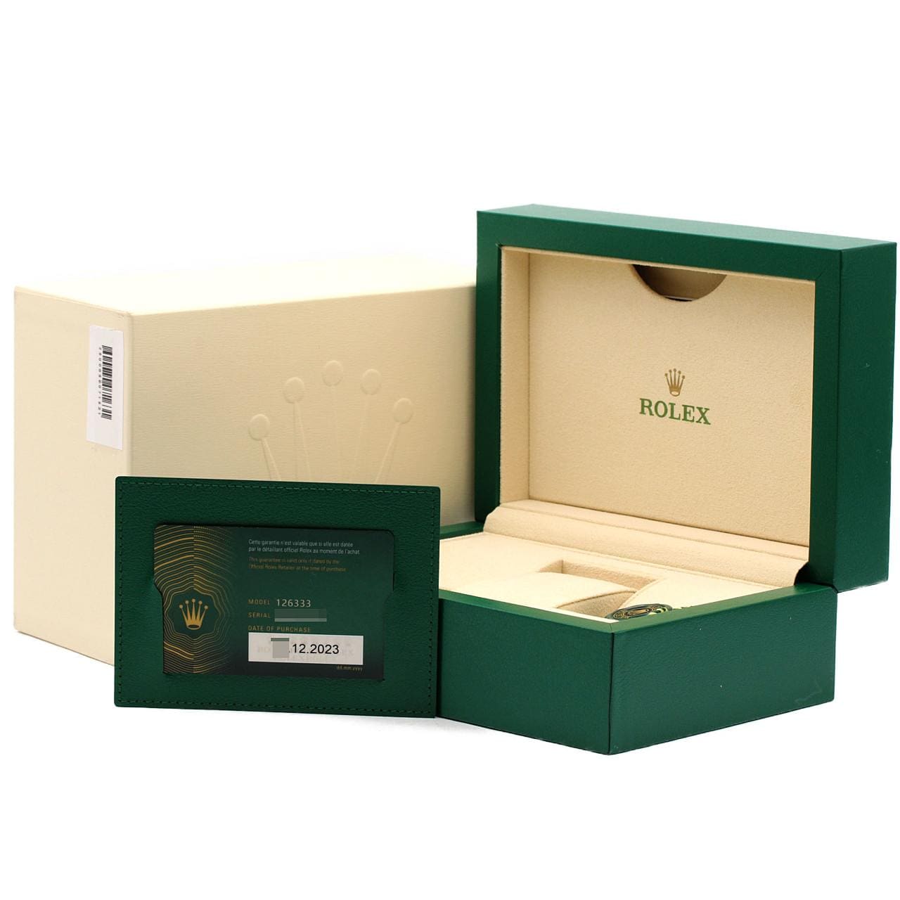 ロレックス デイトジャスト 126333G SSxYG 自動巻 ランダム番