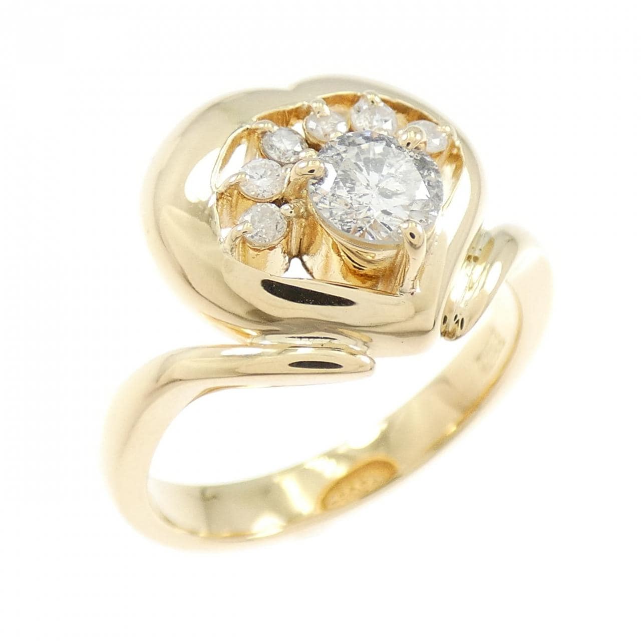 K18YG ダイヤモンド リング