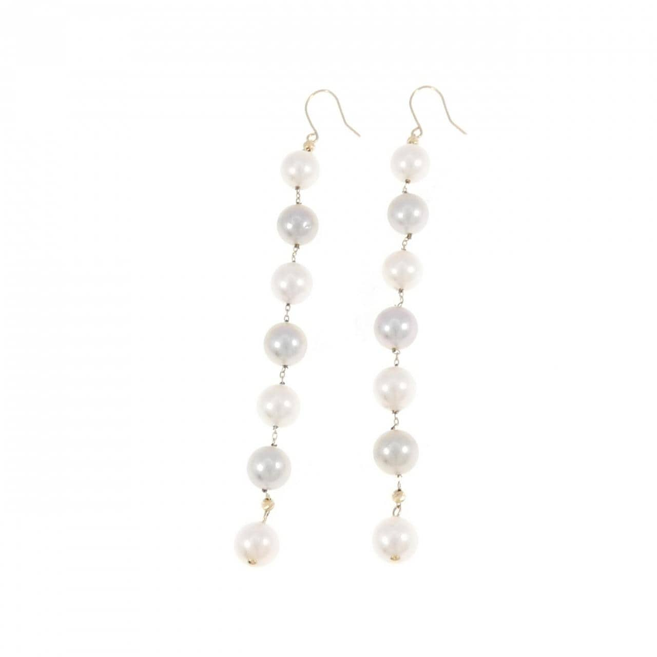 K18YG Akoya pearl earrings