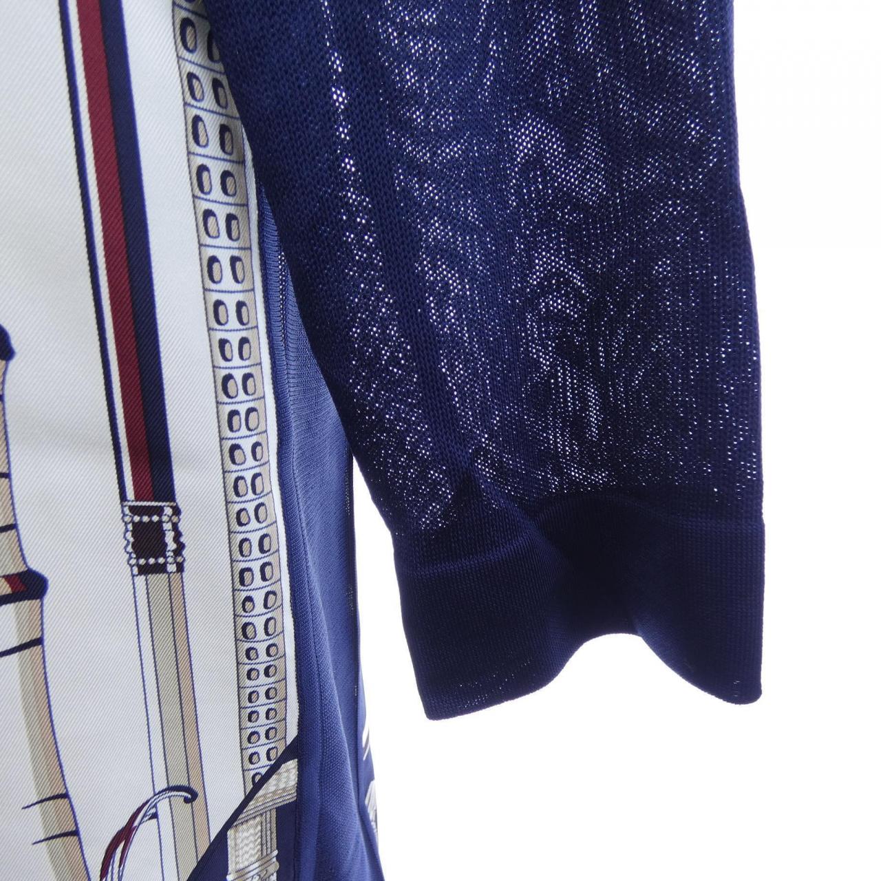 エルメス HERMES CANNES ET CANNES *17-7756 ツイルレーヌ ロングカーディガン