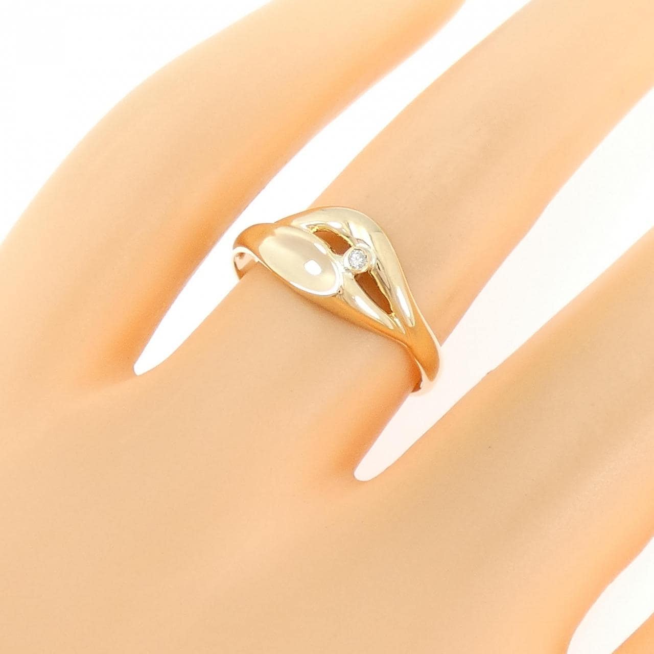 K18YG ダイヤモンド リング