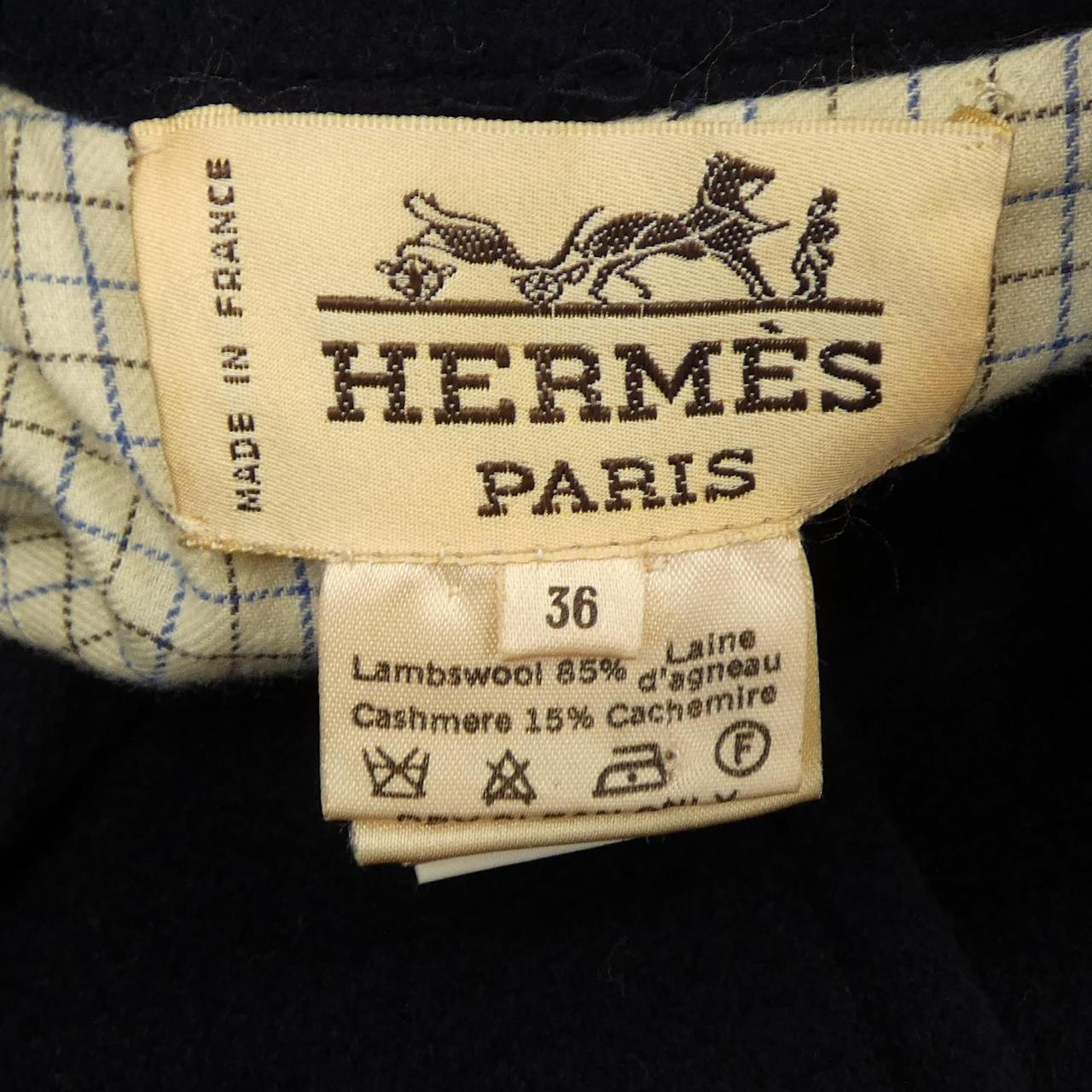 【ヴィンテージ】エルメス HERMES ホルンボタン コート