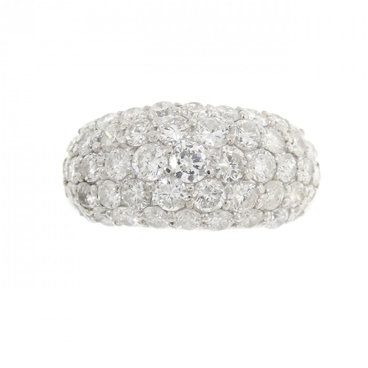PT900 パヴェ ダイヤモンド リング 2.00CT