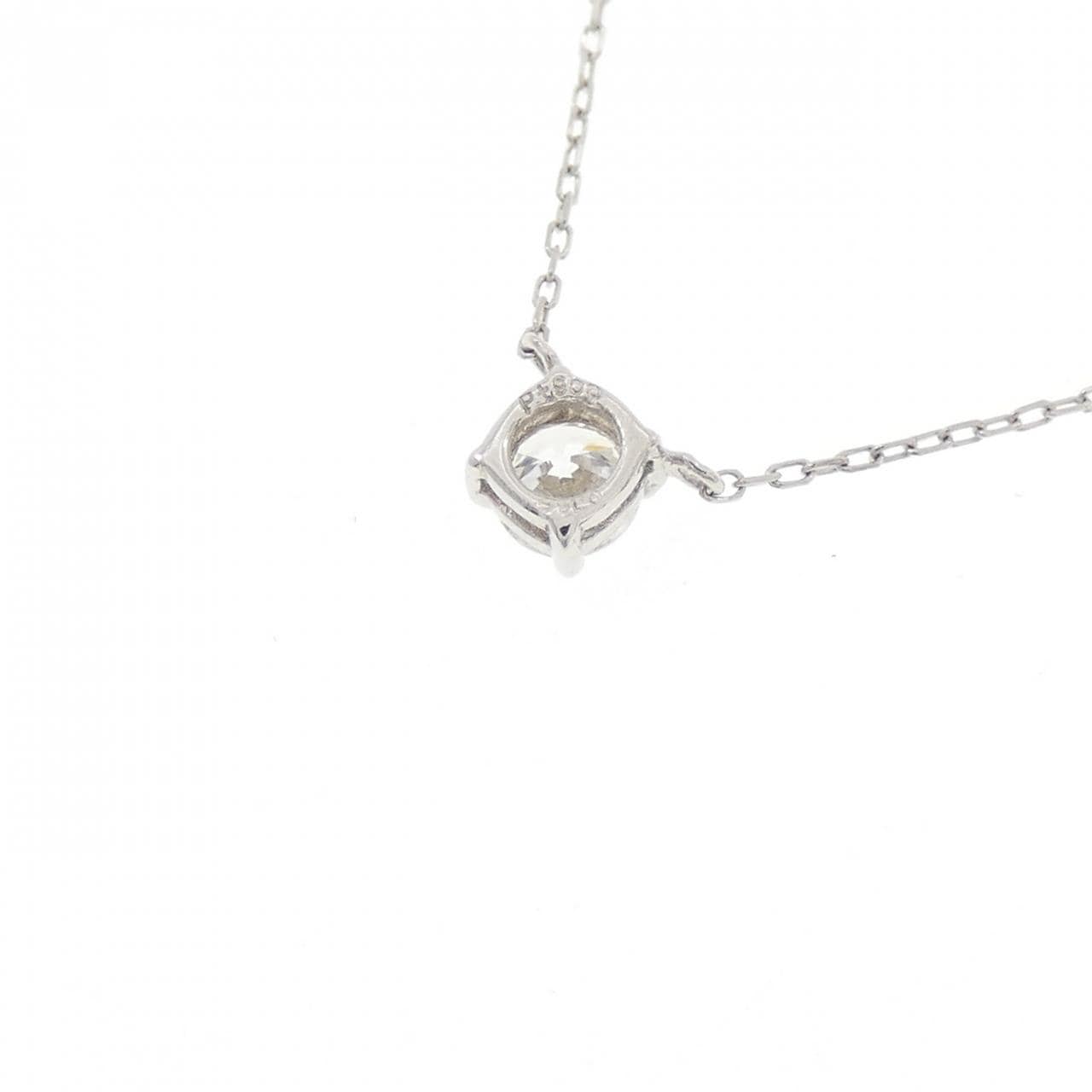PT900/PT850 ソリティア ダイヤモンド ネックレス 0.185CT
