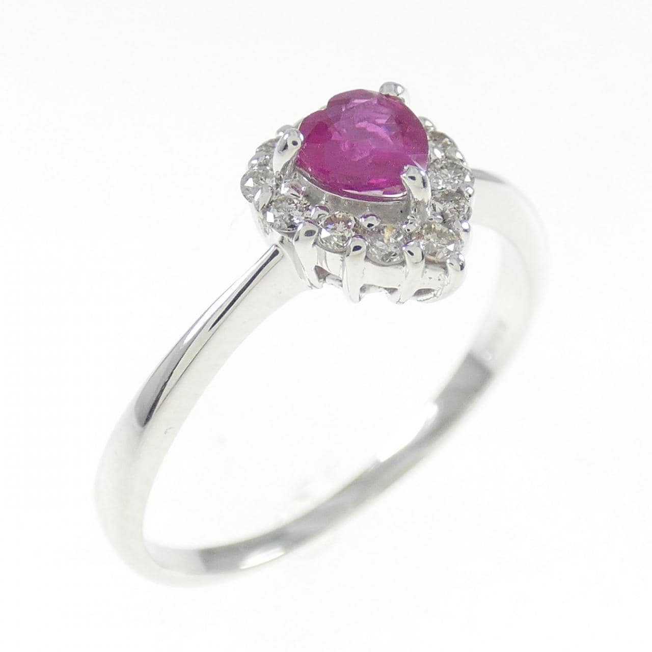 K18WG红宝石戒指0.25CT