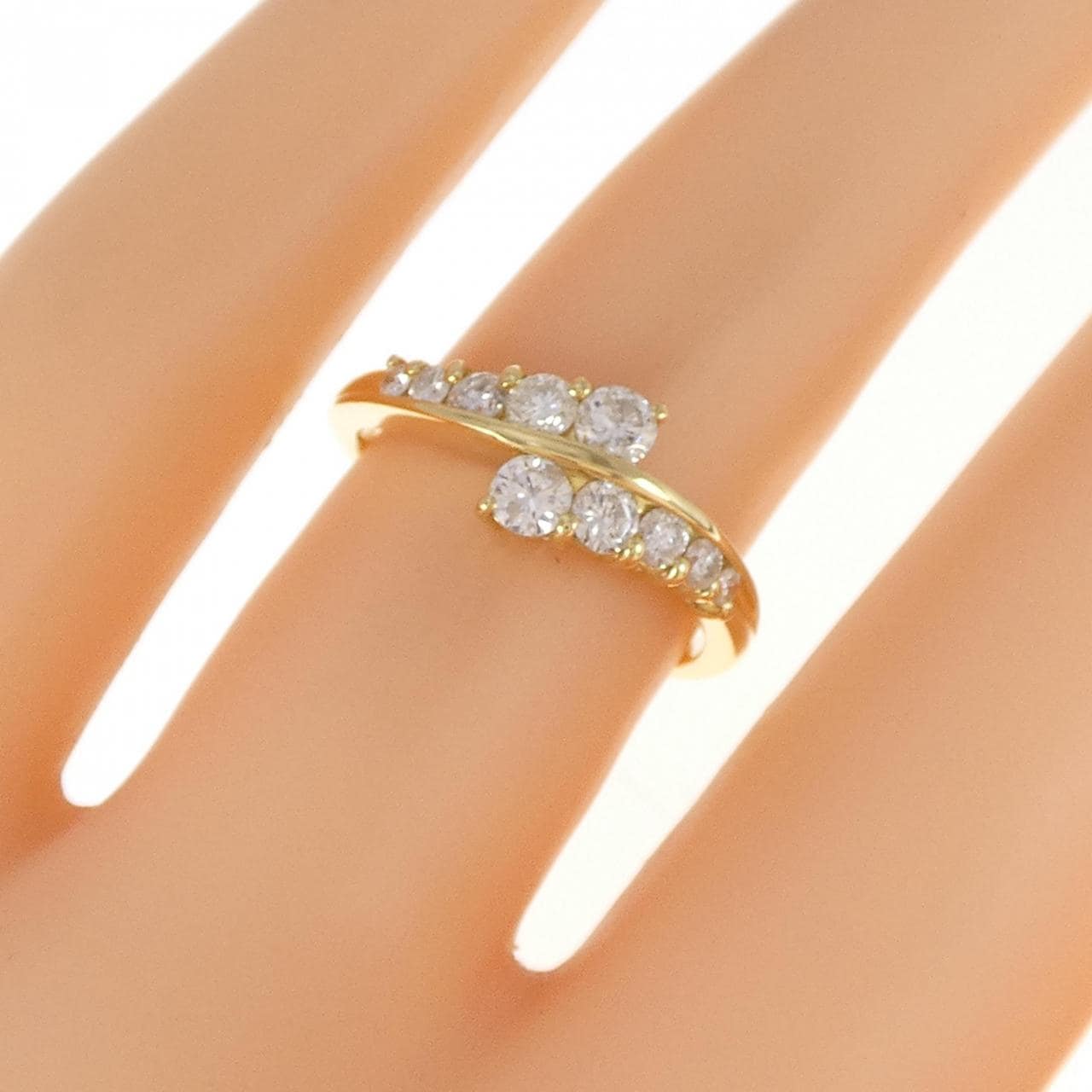 K18YG ダイヤモンド リング 0.50CT