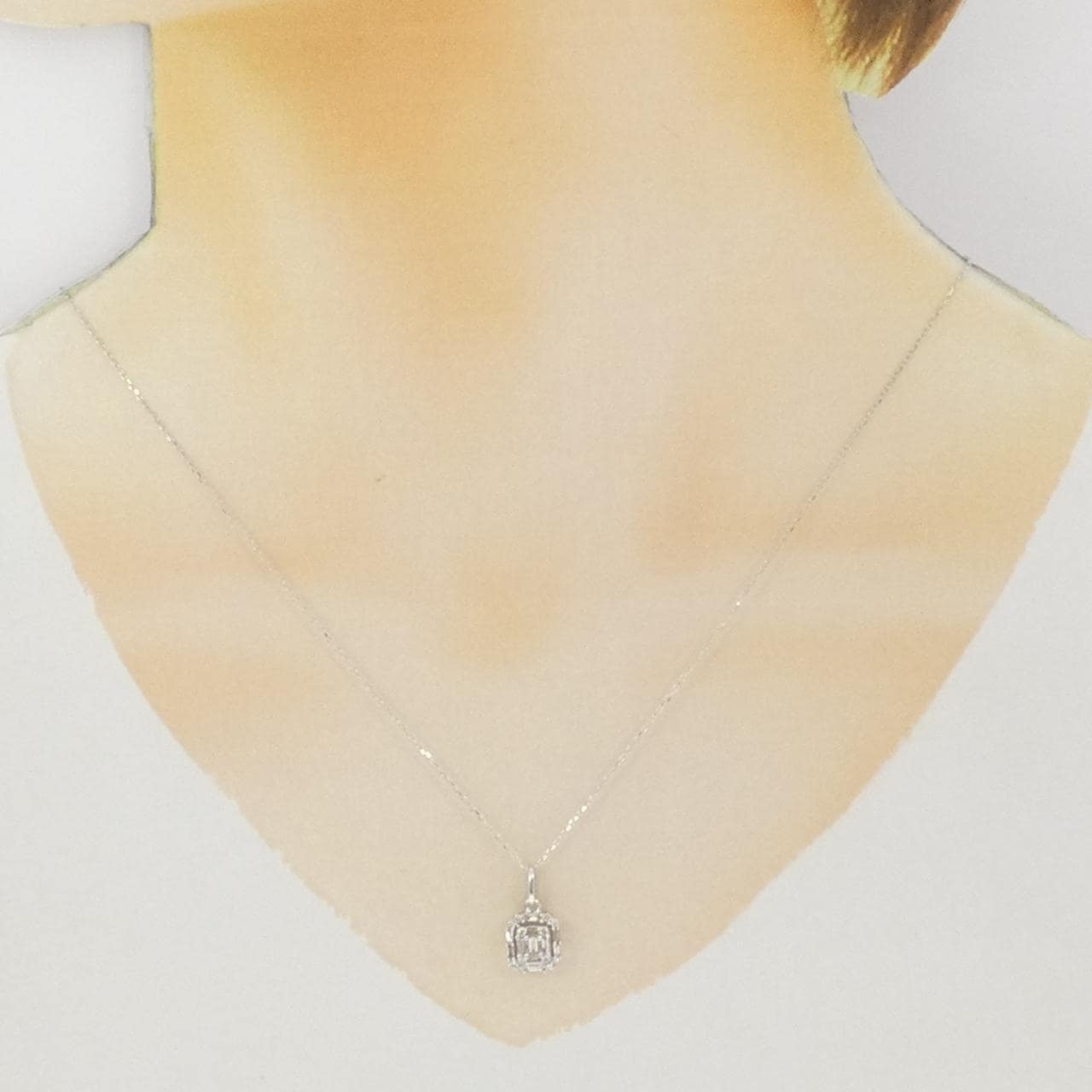 K18WG ダイヤモンド ネックレス 0.30CT