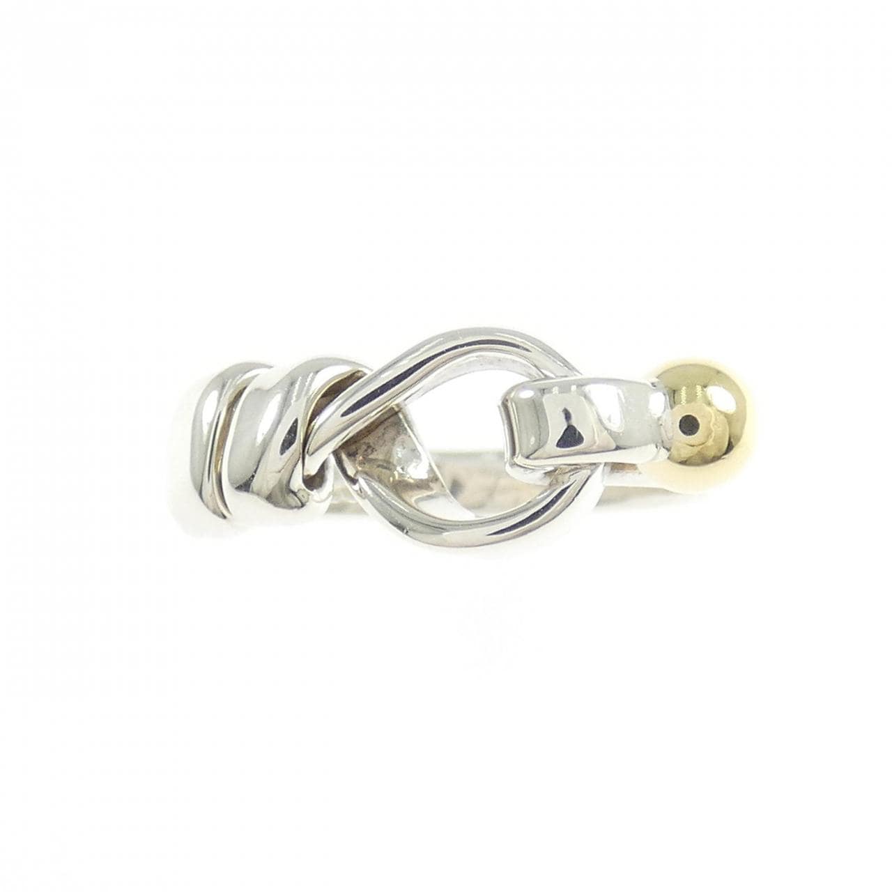 【ヴィンテージ】ティファニー フラットワイヤーラブノット リング