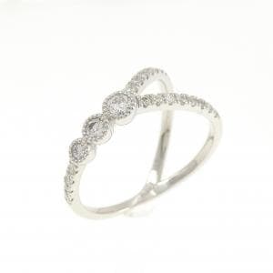 【新品】PT950 ダイヤモンド ピンキー リング 0.22CT