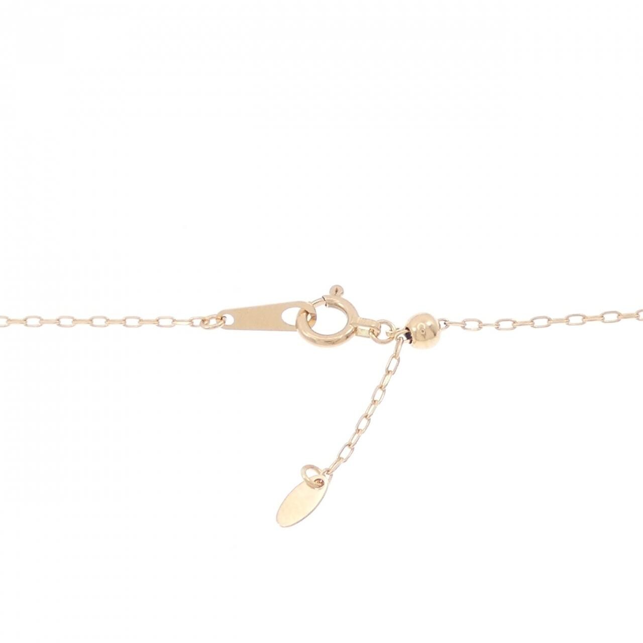 K18PG クロス ダイヤモンド ネックレス 0.2CT