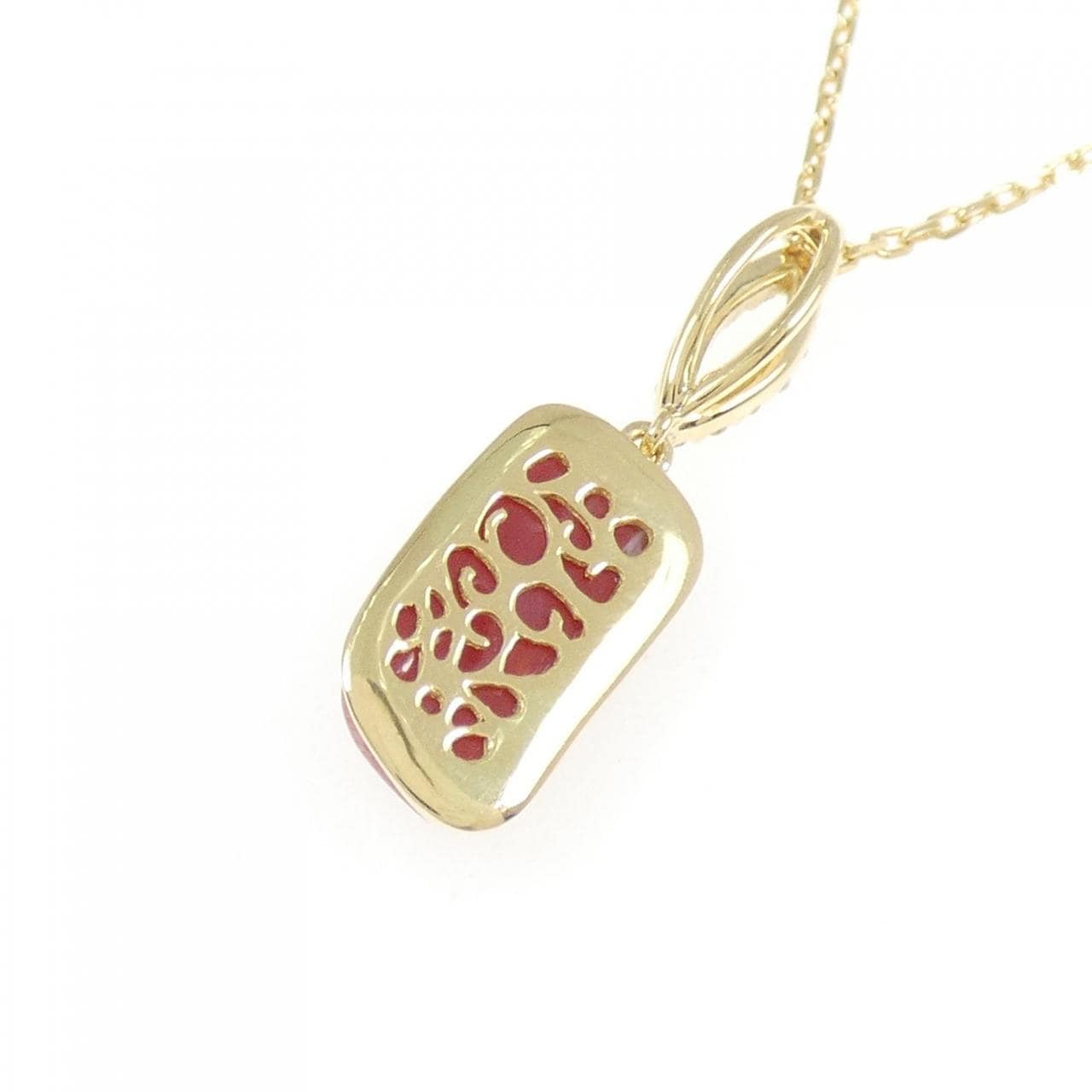 K18YG サンゴ ネックレス 2.41CT