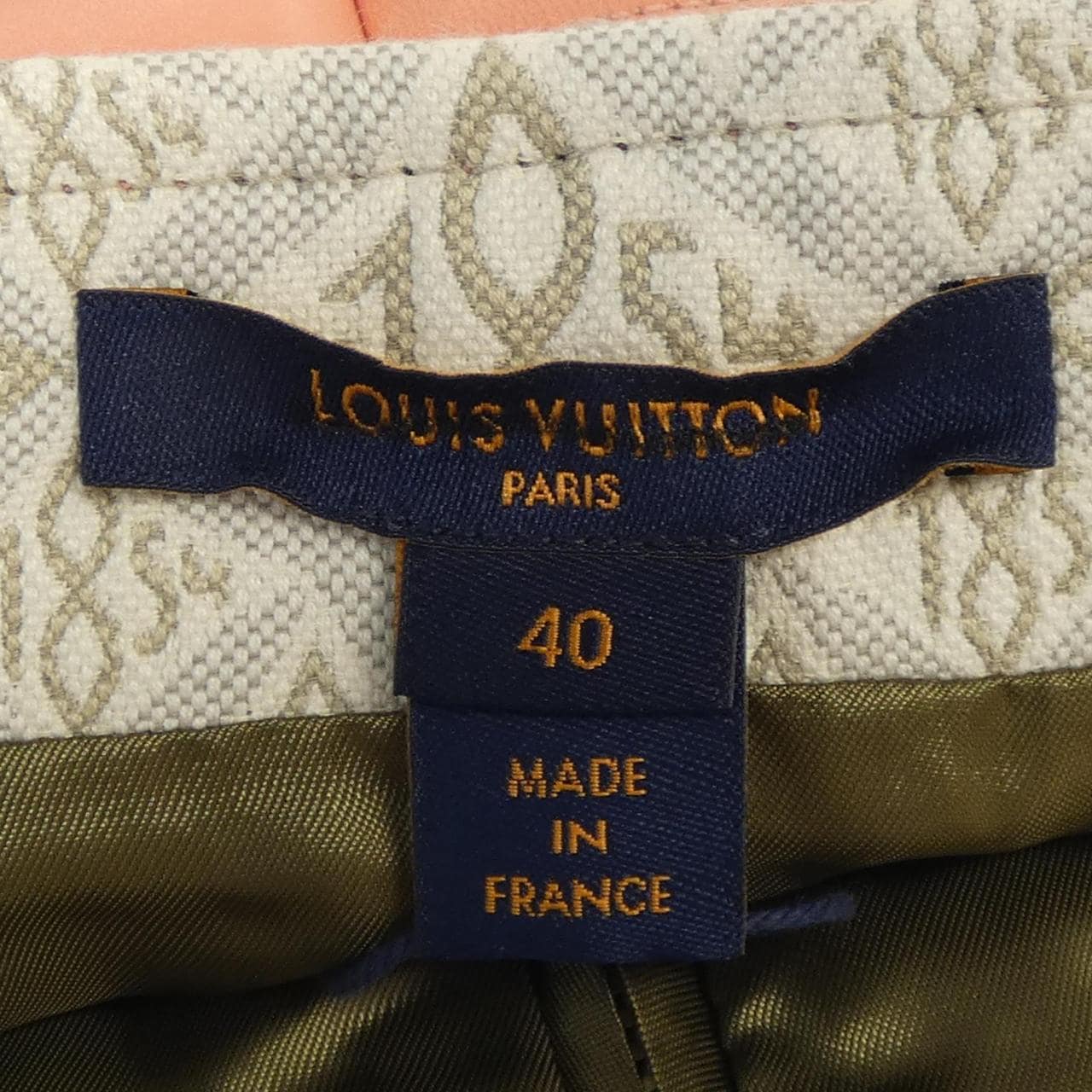 ルイヴィトン LOUIS VUITTON SINCE1854 コントラストトリム FMSK68J77 スカート