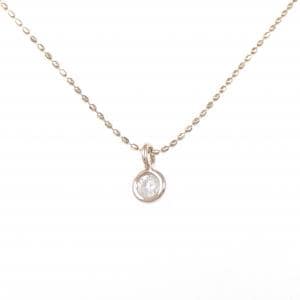 アガット ダイヤモンド ネックレス 0.1CT