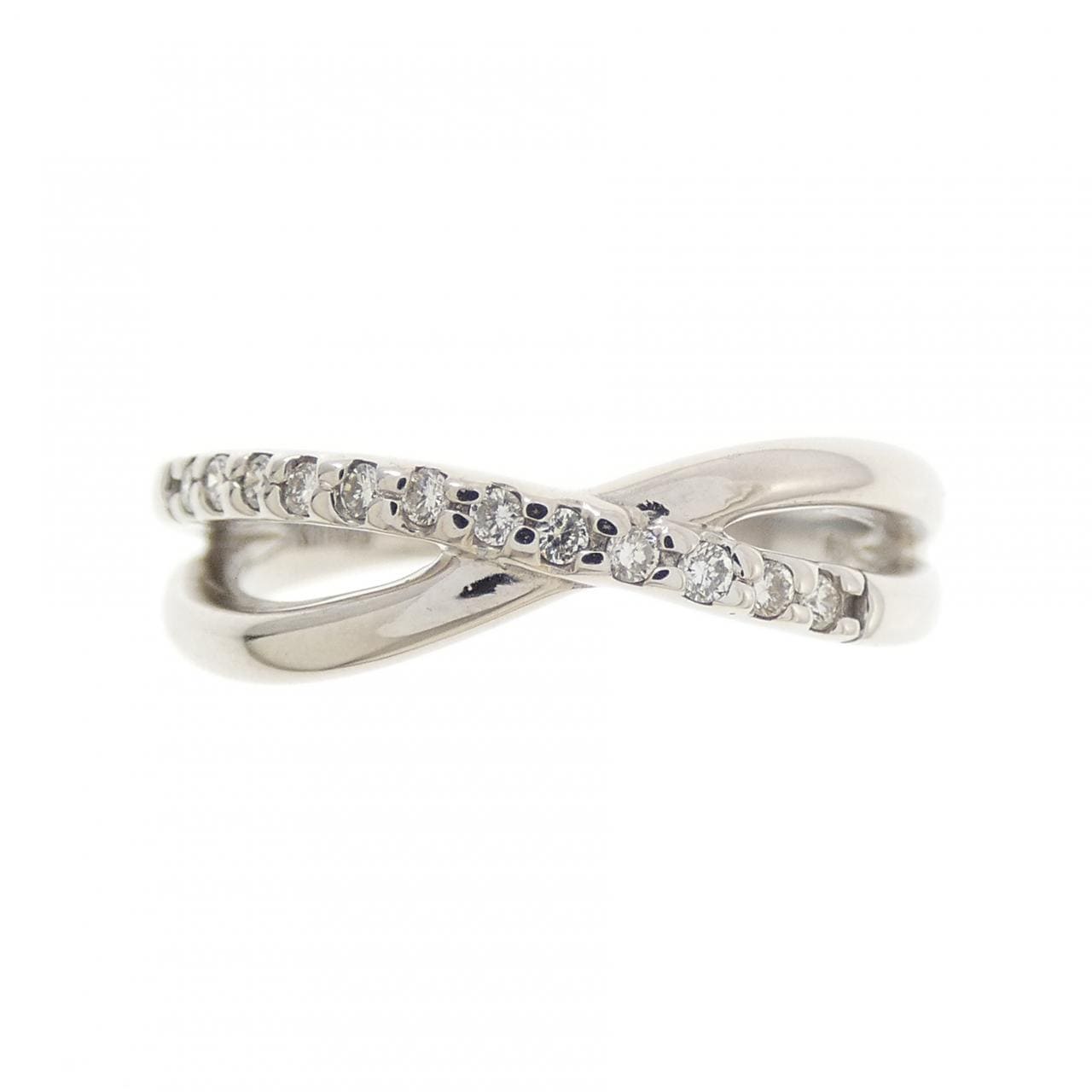 K10WG ダイヤモンド リング 0.10CT