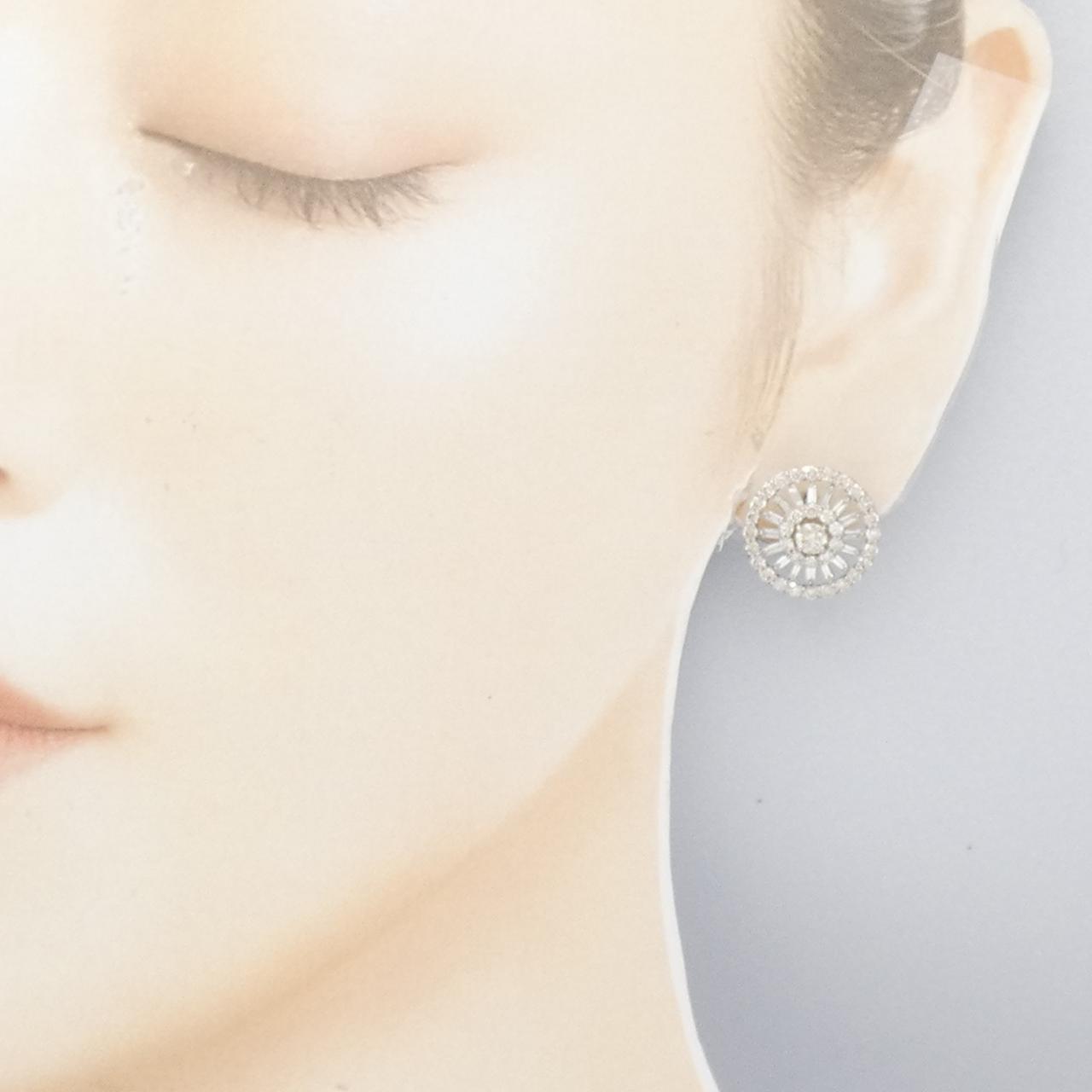 【新品】PT900 ダイヤモンド ピアス 2.00CT