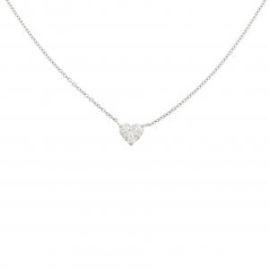【リメイク】PT900/PT850 ダイヤモンド ネックレス 0.351CT F SI1 ハートシェイプ