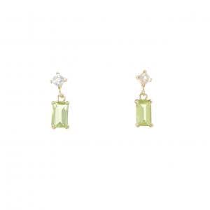 【新品】K18YG ペリドット ピアス