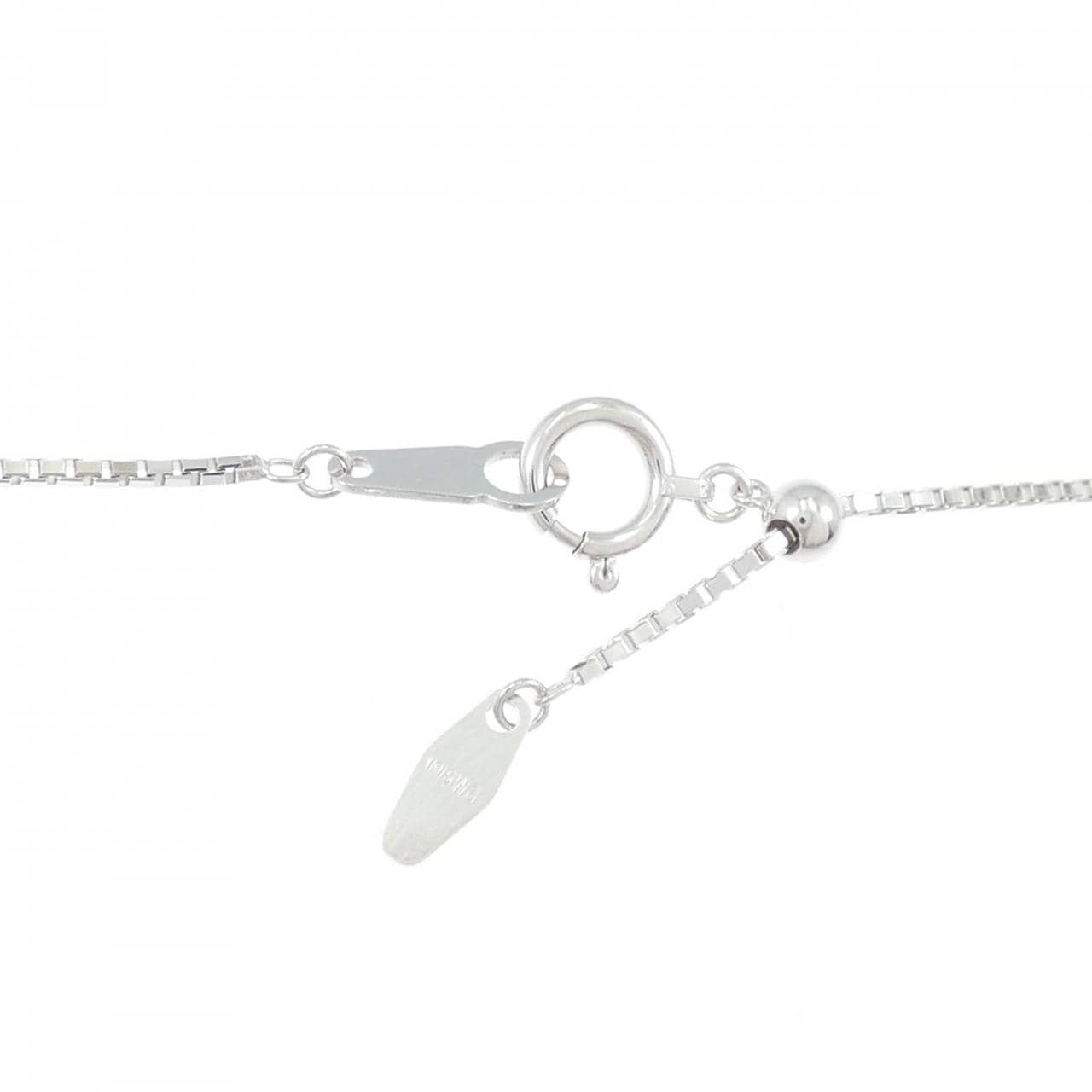 K18WG カラーストーン ネックレス