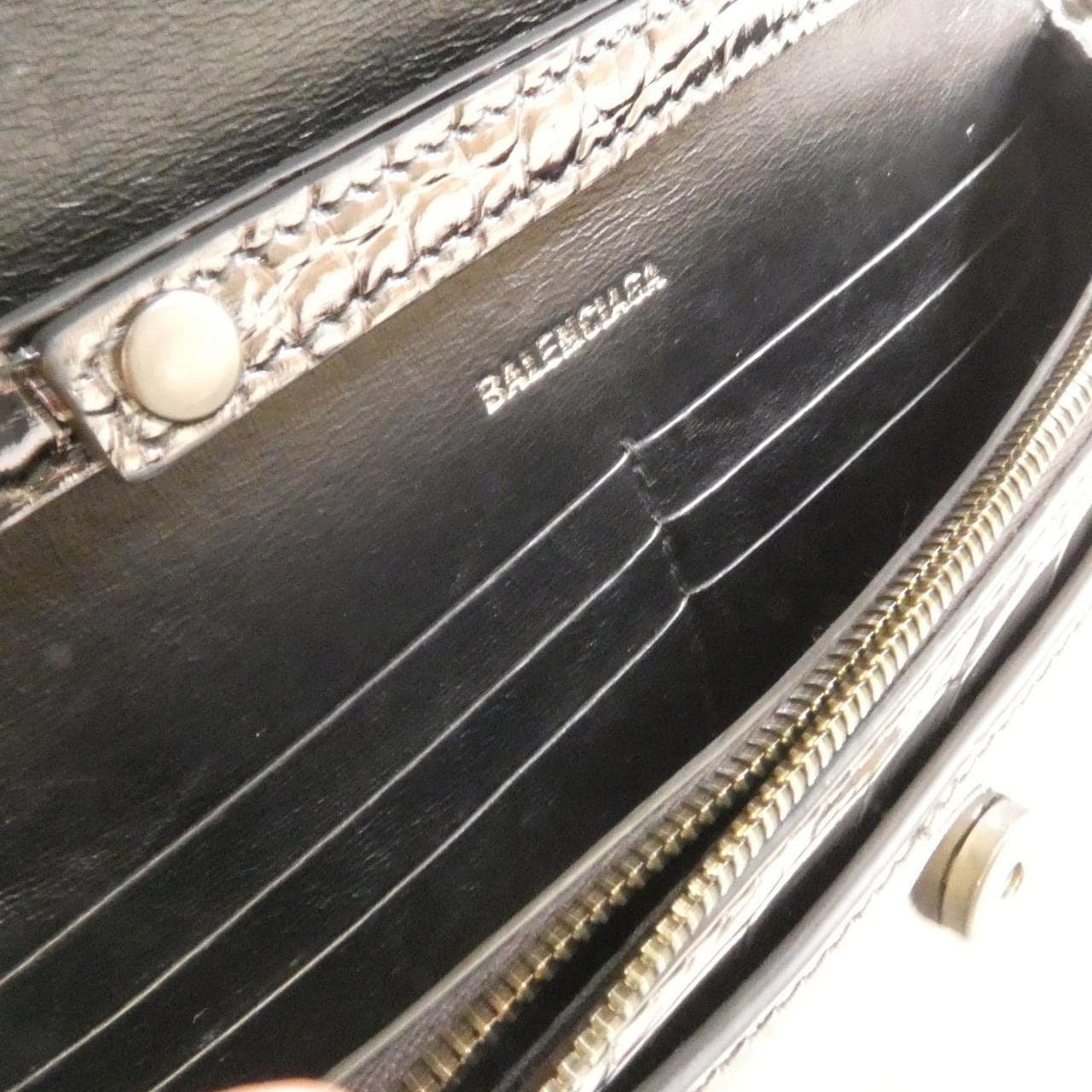 バレンシアガ アワーグラス チェーン ウォレット 656050 1S495 チェーンウォレット