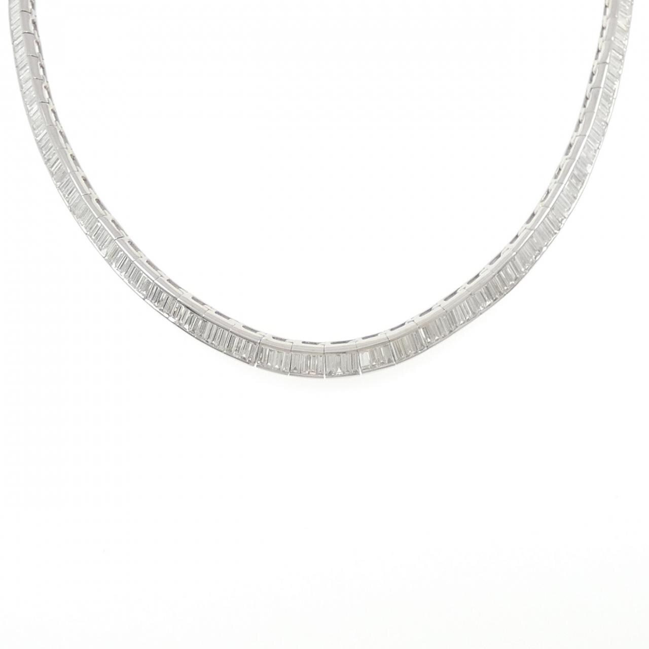 K18WG ダイヤモンド ネックレス 10.38CT