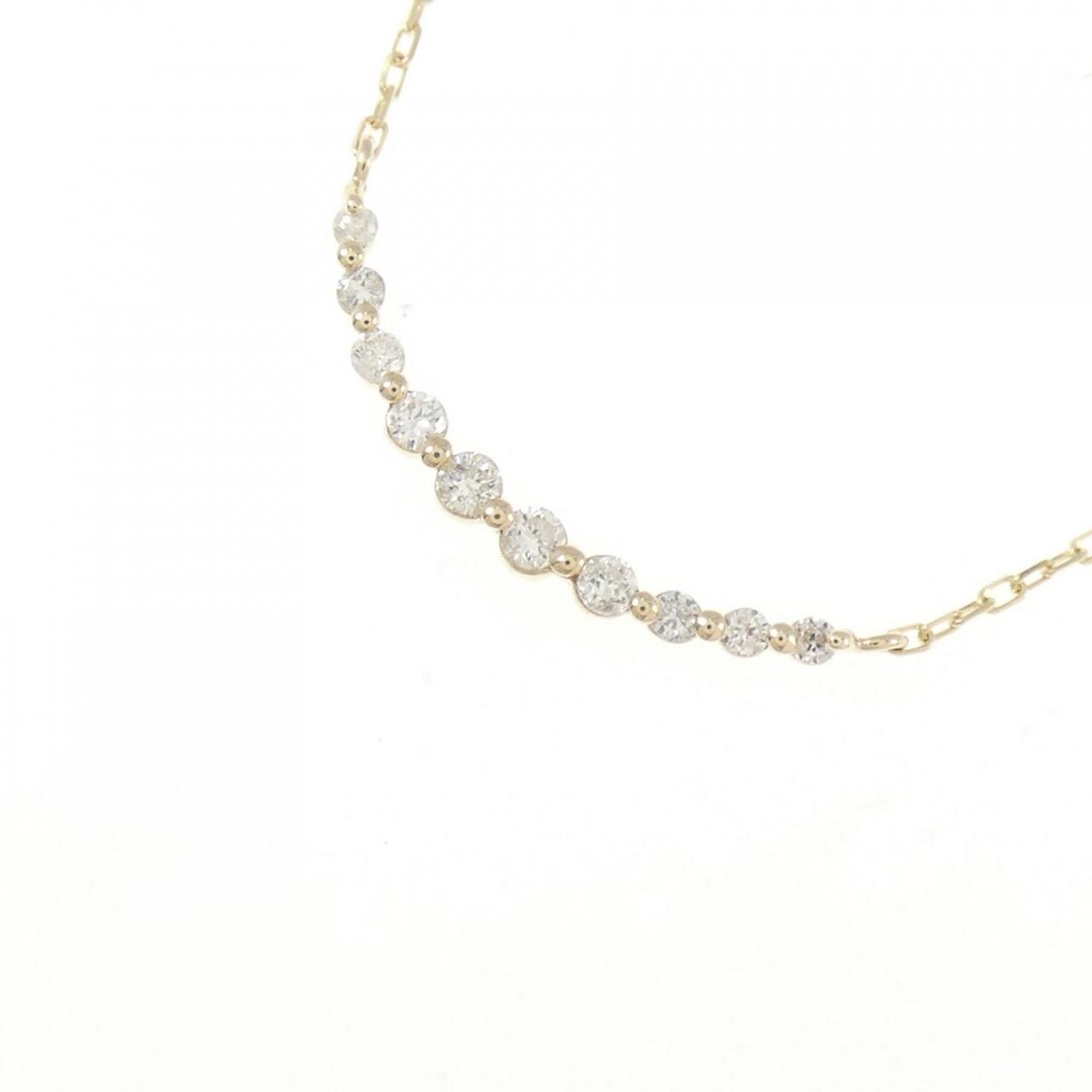 K10YG ダイヤモンド ネックレス 0.08CT