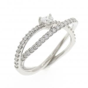 PT900 ハート ダイヤモンド リング 0.51CT