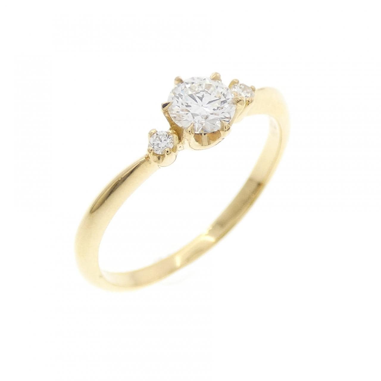 K18YG ダイヤモンド リング 0.256CT D SI1 EXT