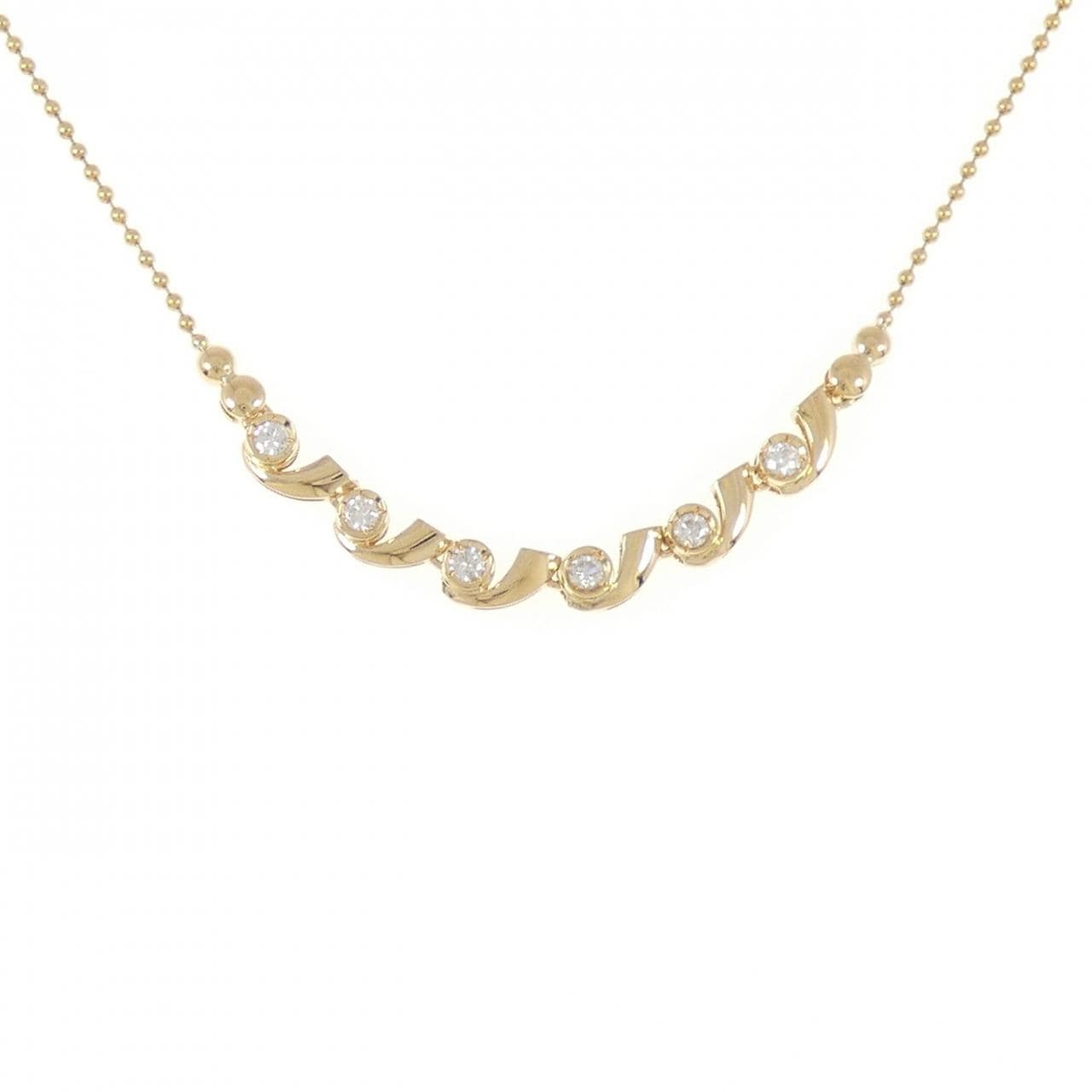 K18YG ダイヤモンド ネックレス 0.50CT