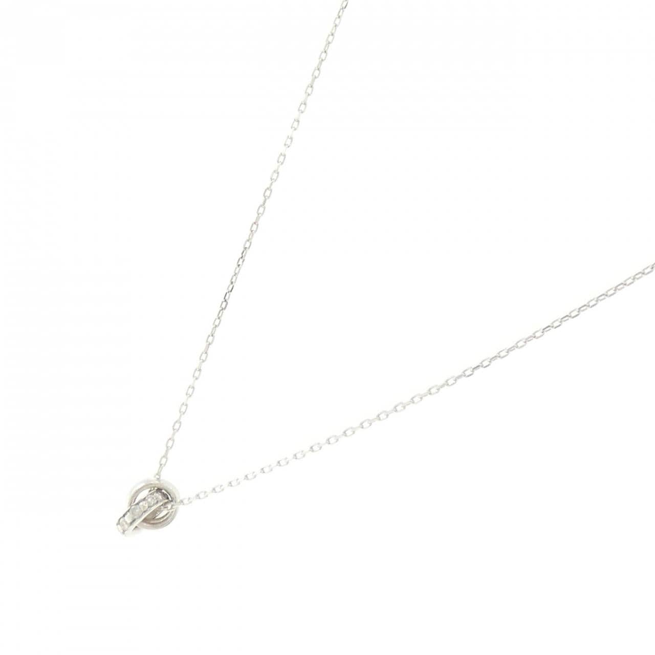 K10WG ダイヤモンド ネックレス 0.045CT