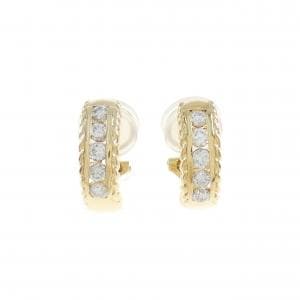 K18YG Diamond earrings 0.50CT