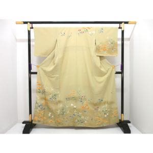 【未使用品】訪問着　友禅金彩加工