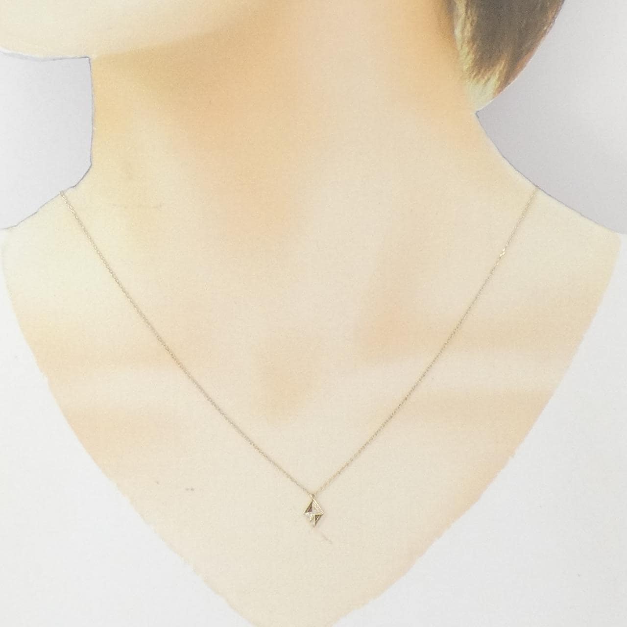 K10YG ダイヤモンド ネックレス 0.03CT