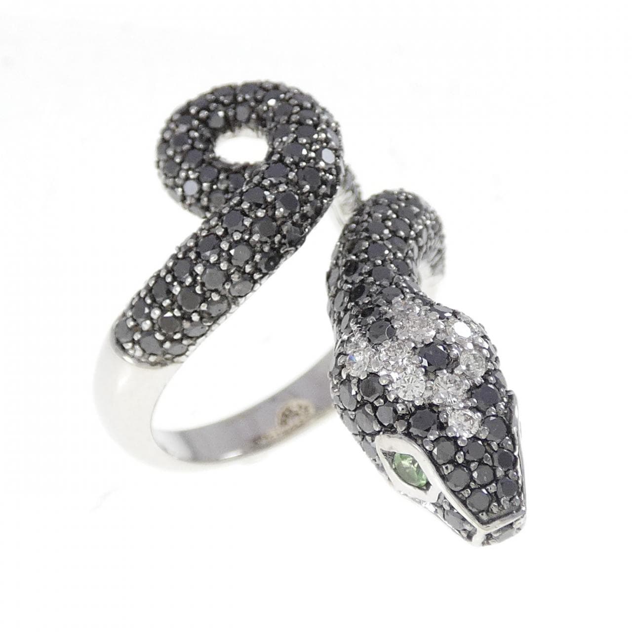 750WG/750BG スネーク ダイヤモンド リング 2.65CT