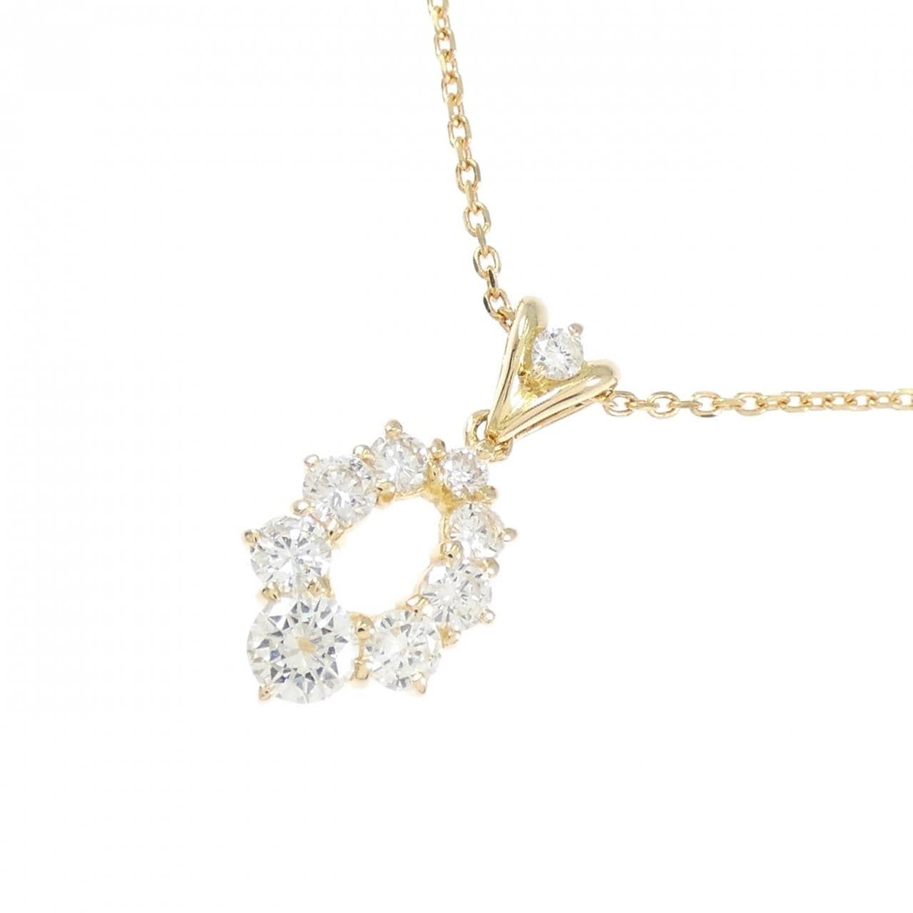 K18YG ダイヤモンド ネックレス 0.52CT
