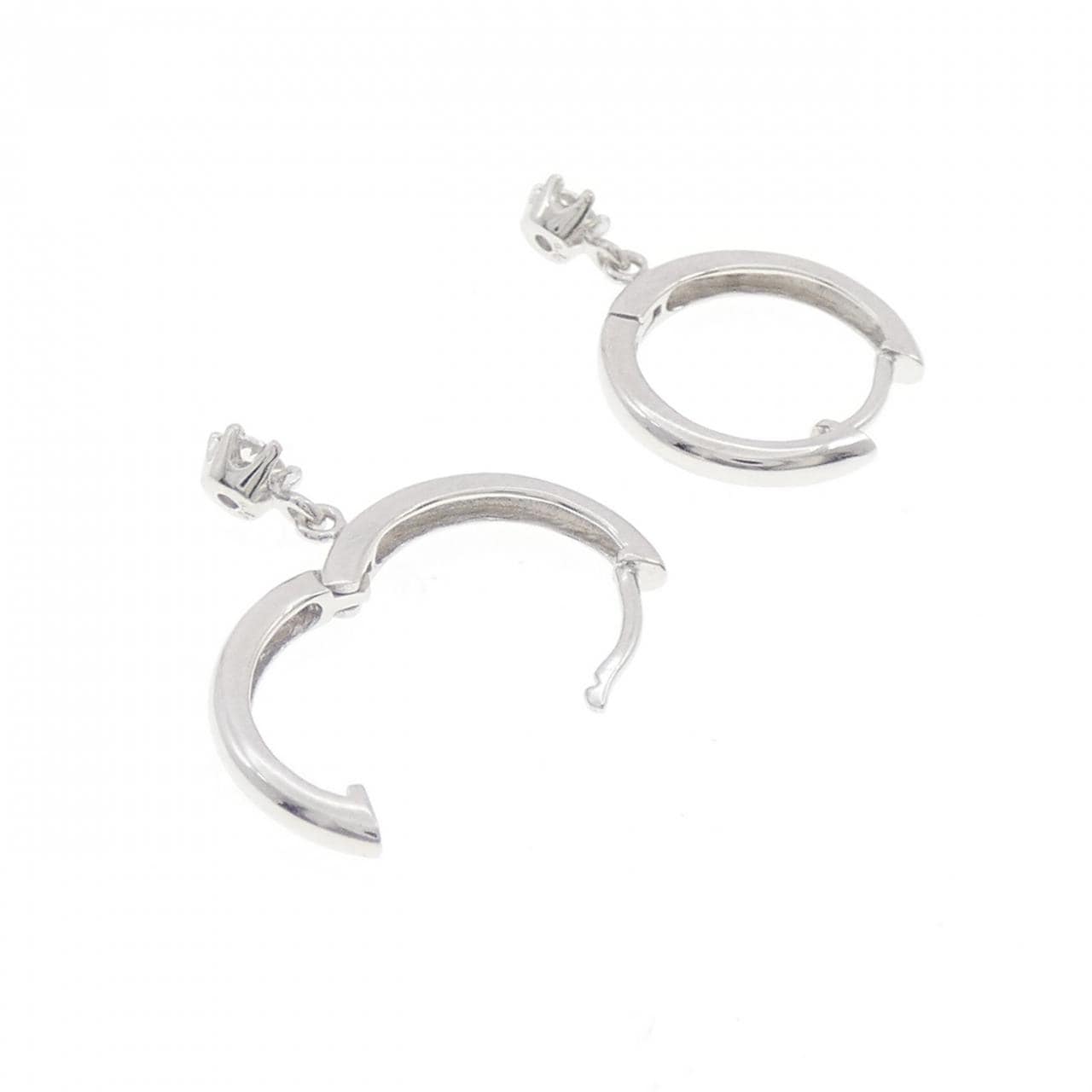 K14WG ダイヤモンド ピアス 0.20CT