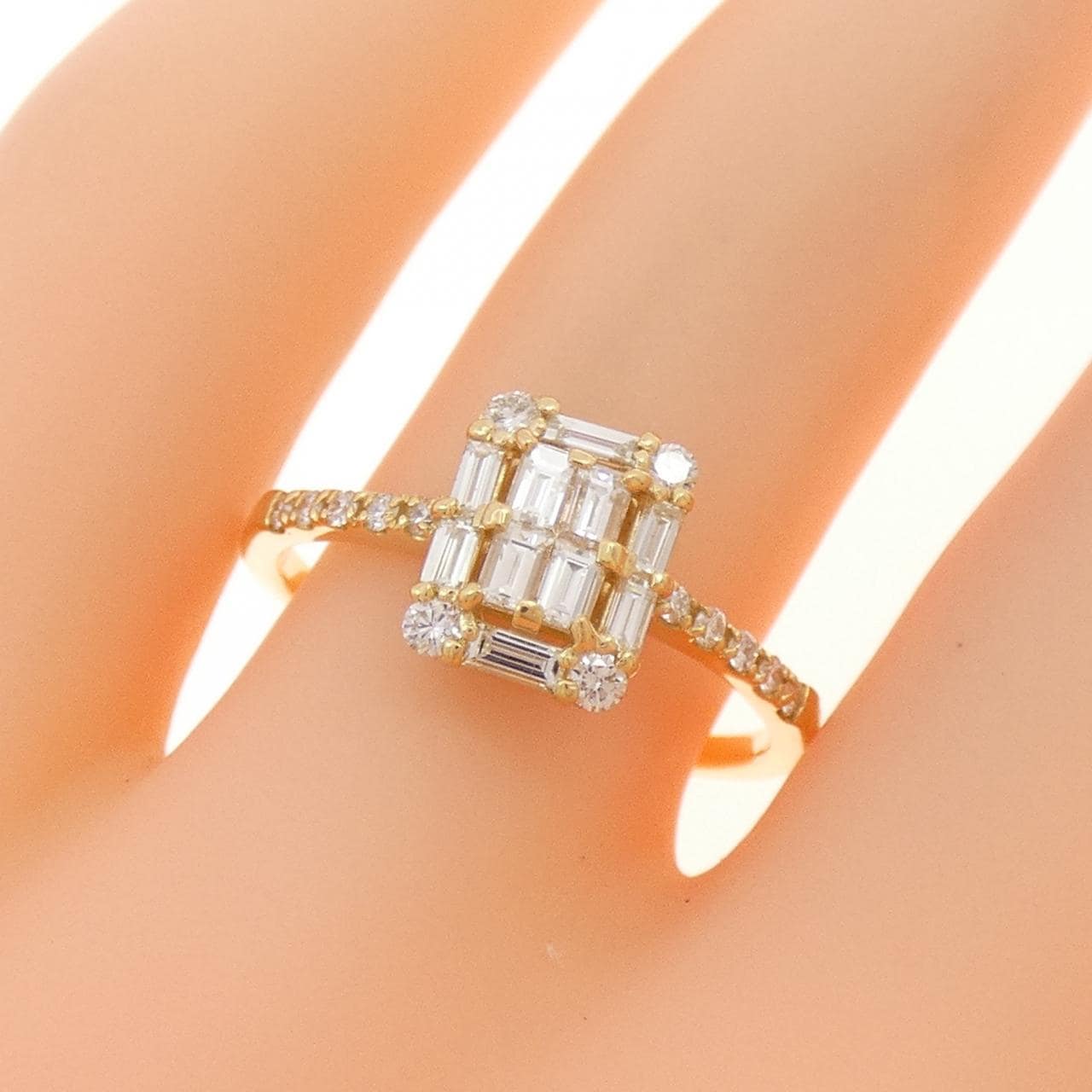 【新品】K18YG ダイヤモンド リング 0.50CT